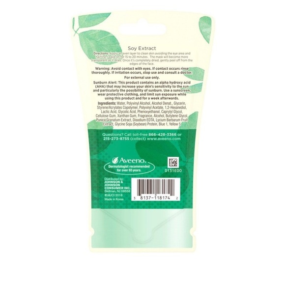Aveeno Clear Complexion Purely‎ Matte Peel Off Mask - Picture 3 of 3